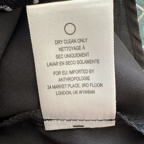 Anthropologie Sachin & Babi Petalwork Shift Dress Size 8 Black White Embroidery - Picture 10 of 10